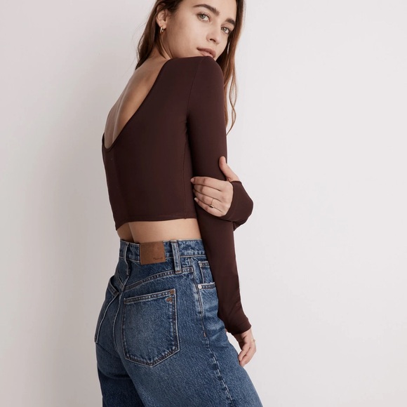 Madewell MWL Flex Long-Sleeve Scoop Tee - Picture 2 of 7